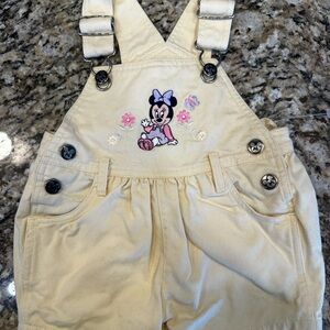 Disney Minnie Mouse Yellow Overalls